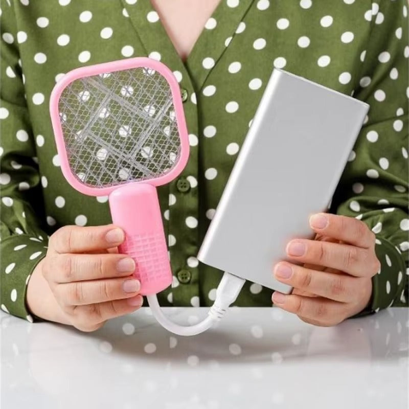 🔥 Mini USB Rechargeable Mosquito Racket 🔋