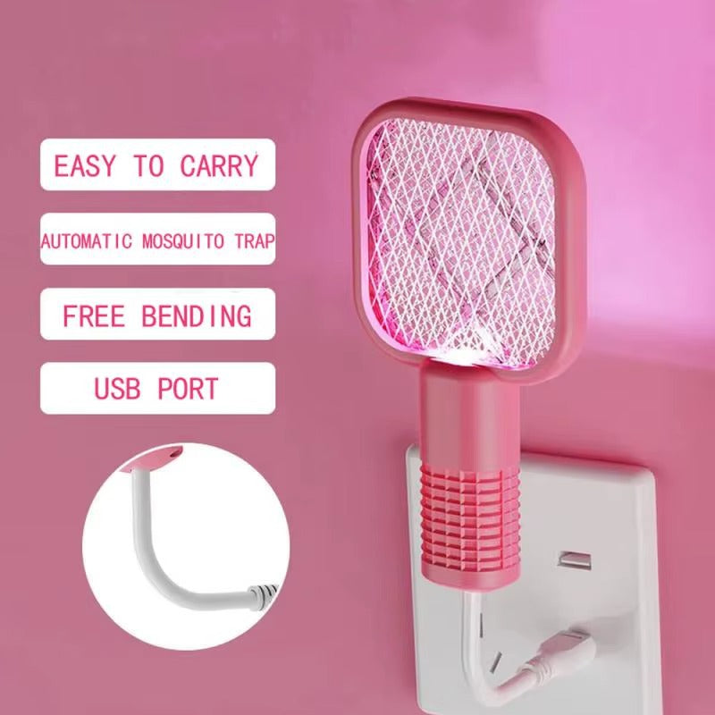 🔥 Mini USB Rechargeable Mosquito Racket 🔋