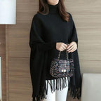 Winter Fleece Poncho for Women