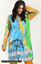 Swiss Lawn: 1 Pc Women's Unstitched Swiss Lawn Printed Shirt