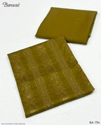 Dhanak: Elegant Beige Embroidered Suit - 2 Pcs