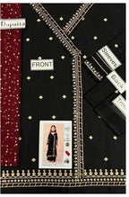 Dhanak: 3 Pcs Girl's Embroidered Unstitched Suit