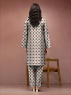 Khaddar: 2 Pcs Women's Unstitched Printed Suit