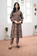Khaddar: 2 Pcs Women's Unstitched Printed Suit