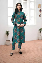 Khaddar: 2 Pcs Women's Unstitched Printed Suit