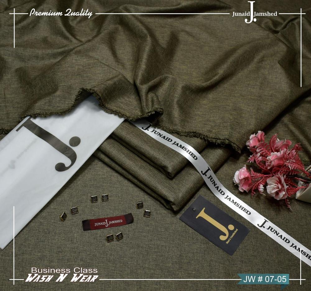 Wash N Wear: Men's Unstitched Double Tone Silk Plain Suit