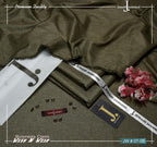 Wash N Wear: Men's Unstitched Double Tone Silk Plain Suit