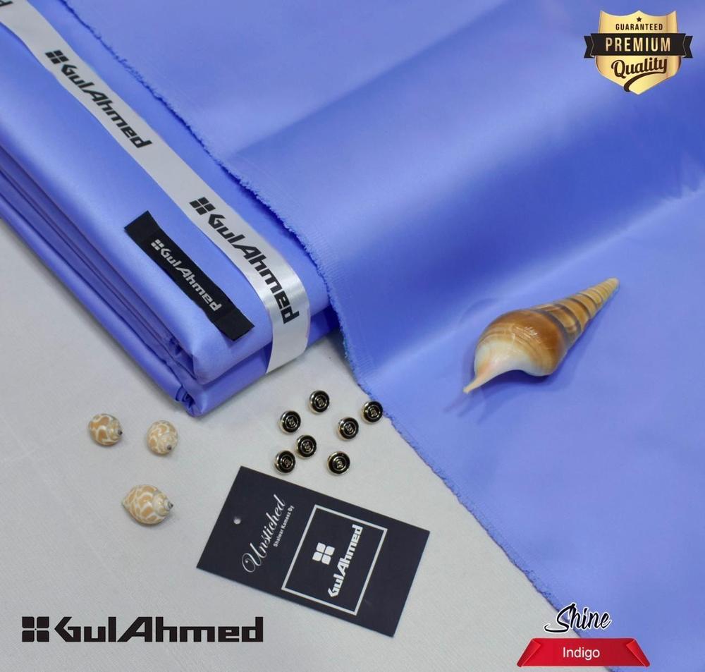 Men's Unstitched Silk Plain Suit | Gul Ahmed