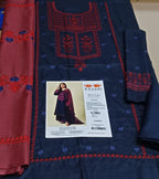 Dhanak: 3 Pcs Women's Unstitched Embroidered Suit