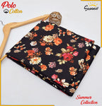 Polo Cotton: 2 Pcs Women's Unstitched Printed Suit