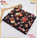 Polo Cotton: 2 Pcs Women's Unstitched Printed Suit